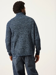 FatFace Blue Deanston Half Neck Knitted Jumper - Image 2 of 6