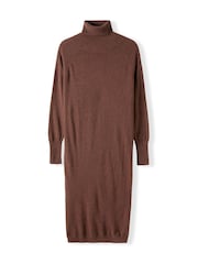 Celtic & Co. Orange Supersoft Midi Roll Neck Dress - Image 4 of 5
