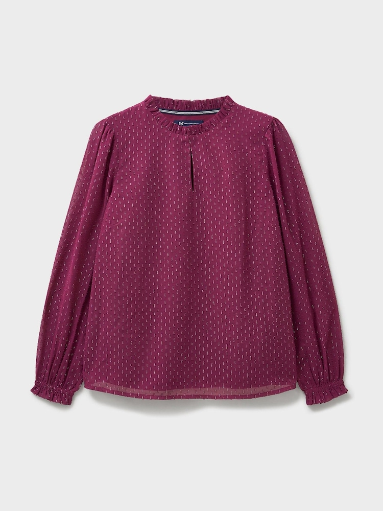 Crew Clothing Grey Iris Blouse - Image 5 of 5