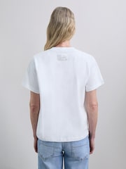 Scalpers White Striped T-Shirt - Image 3 of 5