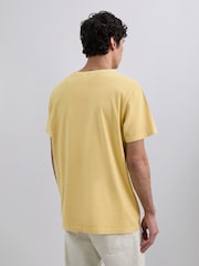 Scalpers Yellow Embroidered Skull T-Shirt - Image 2 of 4