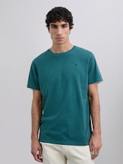 Scalpers Green Embroidered Skull T-Shirt - Image 2 of 5