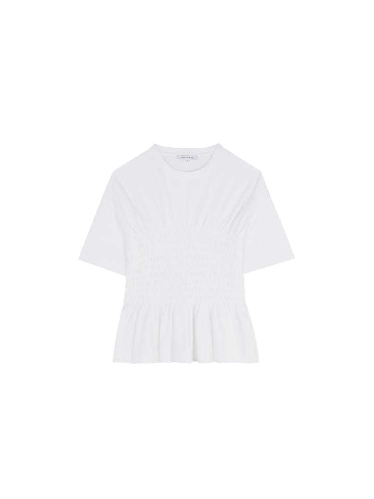 Scalpers Cream Short Sleeve Ruffled T-Shirt - Image 4 of 4 Scalpers Cream Short Sleeve Ruffled T-Shirt - Image 4 of 4