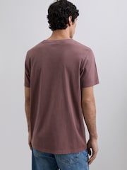 Scalpers Red Embroidered Skull T-Shirt - Image 3 of 5