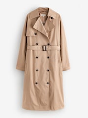 Laura Ashley Beige Oversized Fit Belted Trench Coat - Image 7 of 10