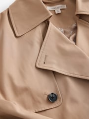 Laura Ashley Beige Oversized Fit Belted Trench Coat - Image 8 of 10