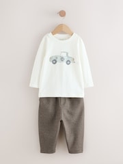 Grey Cardigan T-Shirt and Trousers Set 3 Piece (3mths-7yrs) - Image 2 of 5