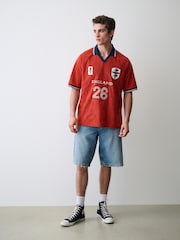 Red England Fifa Football Polo Shirt - Image 3 of 9
