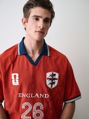 Red England Fifa Football Polo Shirt - Image 5 of 9