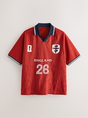 Red England Fifa Football Polo Shirt - Image 7 of 9