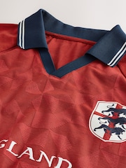 Red England Fifa Football Polo Shirt - Image 9 of 9
