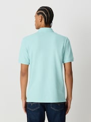 Aqua Marl Regular Fit Short Sleeve Pique Polo Shirt - Image 3 of 7