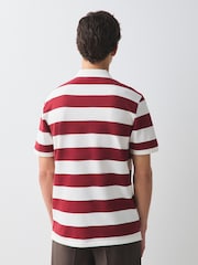 Red Horizontal Striped Polo Shirt - Image 2 of 7