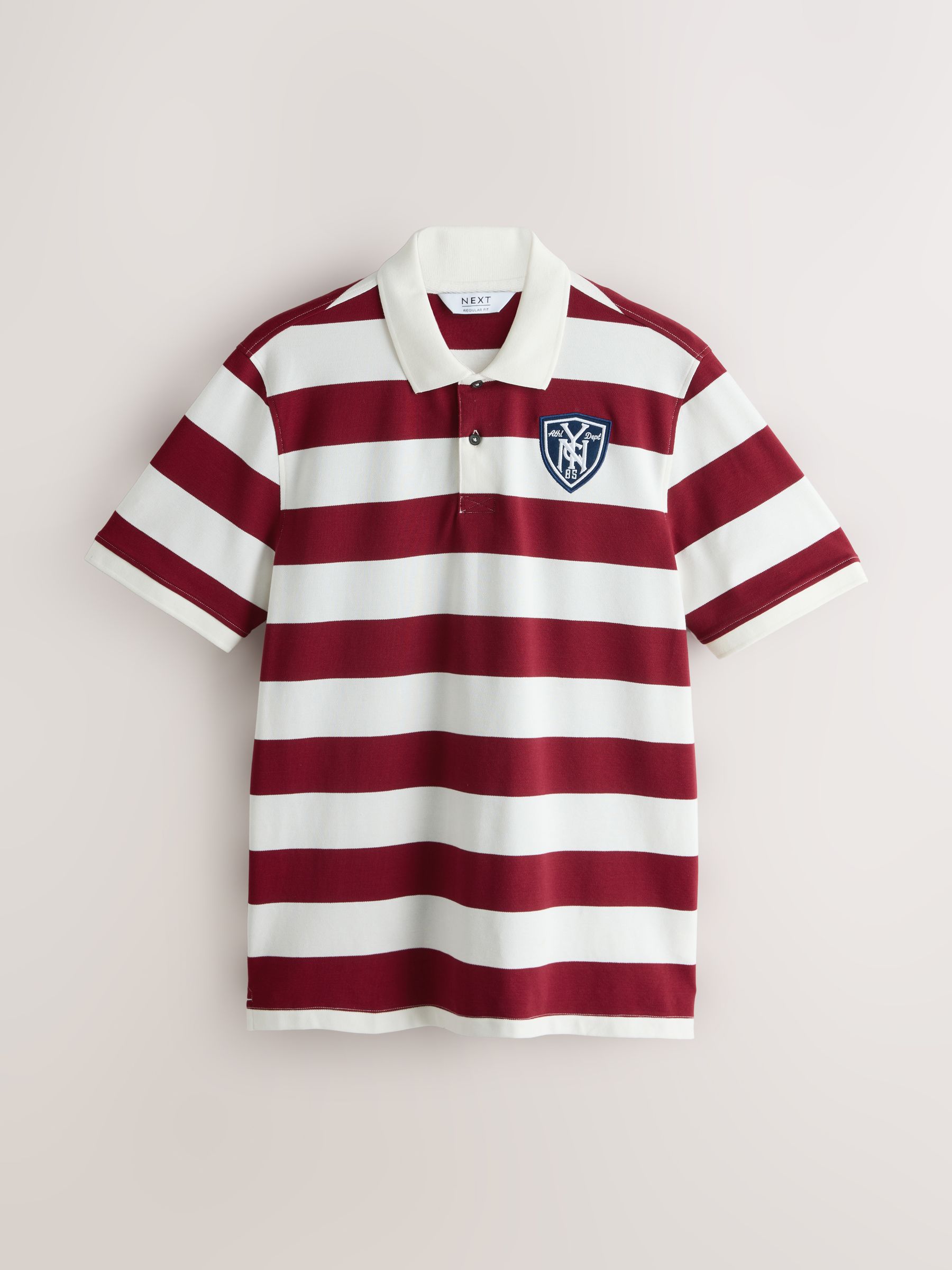 Buy Red Horizontal Striped Polo Shirt from Next USA