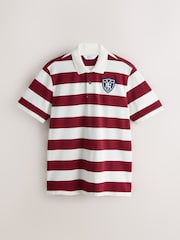 Red Horizontal Striped Polo Shirt - Image 5 of 7