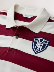 Red Horizontal Striped Polo Shirt - Image 6 of 7