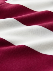 Red Horizontal Striped Polo Shirt - Image 7 of 7
