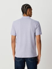 Lilac Marl Regular Fit Regular Fit Short Sleeve Pique Polo Shirt - Image 3 of 4
