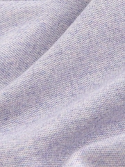 Lilac Marl Regular Fit Short Sleeve Pique Polo Shirt - Image 7 of 7