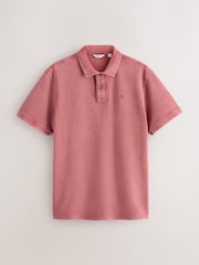 Orange Washed Short Sleeve Polo Shirt - Image 6 of 8