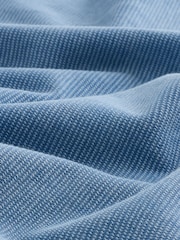 Blue Washed Short Sleeve Polo Shirt - Image 8 of 8