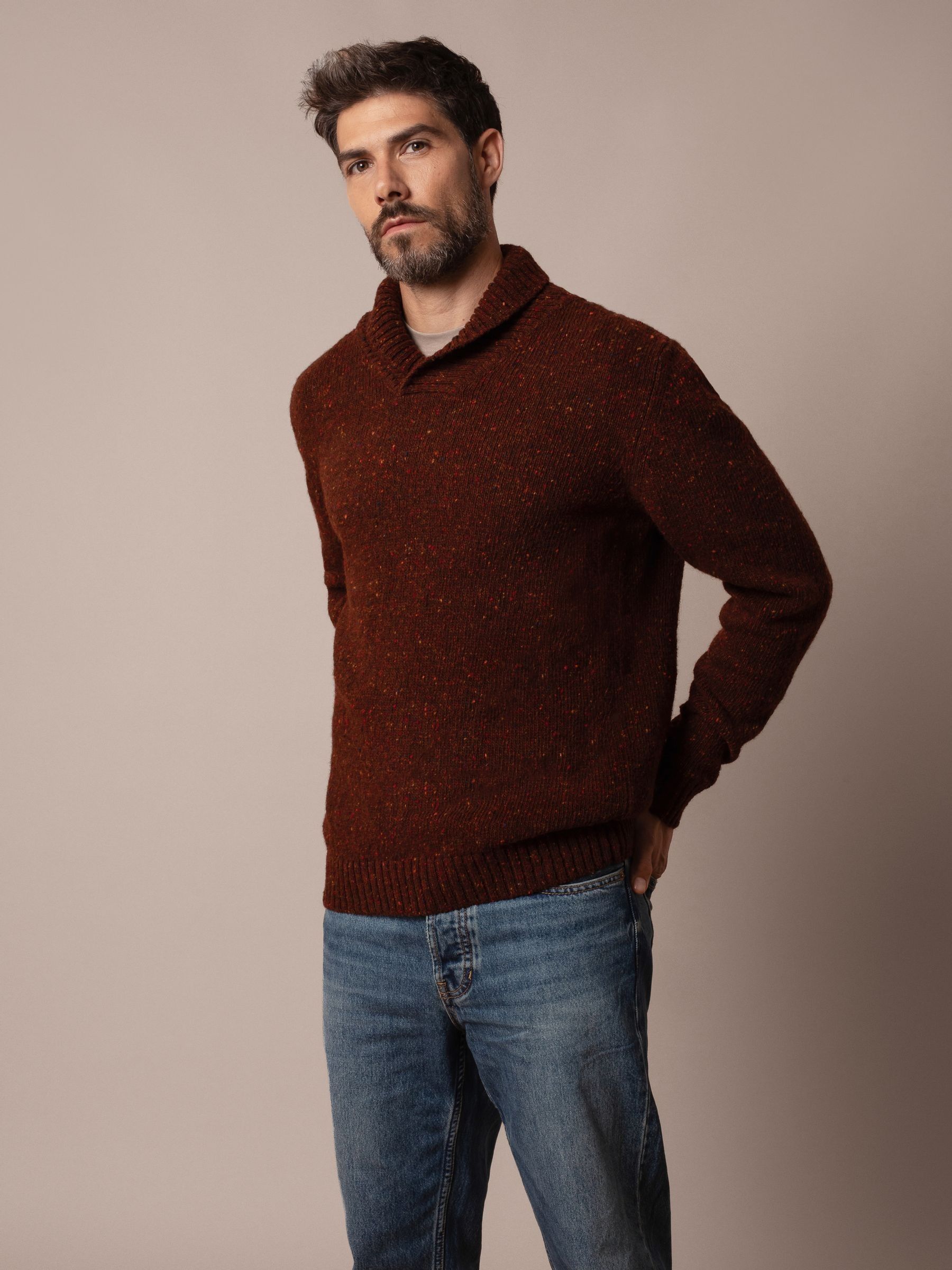 mens shawl collar jumper