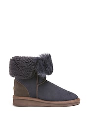 Celtic & Co. Blue Toscana Trim Slipper Boots - Image 1 of 5