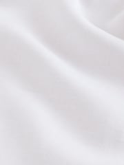 White Long Sleeve Signature 100% Linen Shirt - Image 8 of 9