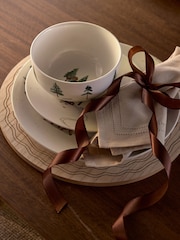12 Piece Green Christmas Gingerbread Dinner Set - Image 2 of 5