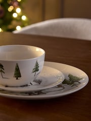 12 Piece Green Christmas Gingerbread Dinner Set - Image 3 of 5