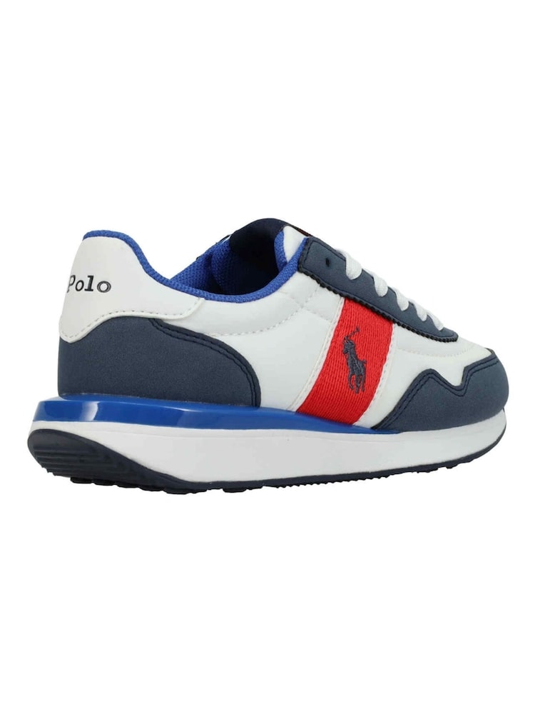 Polo Ralph Lauren White Train 89 Sport Trainers - Image 10 of 10