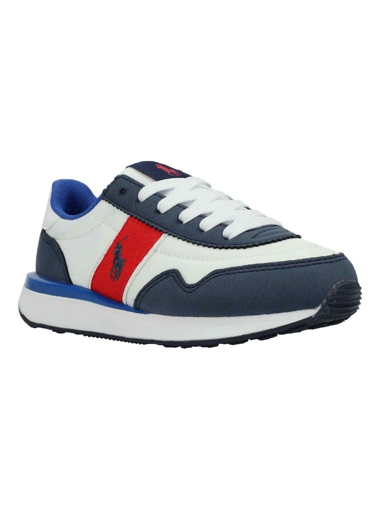 Polo Ralph Lauren White Train 89 Sport Trainers - Image 2 of 10