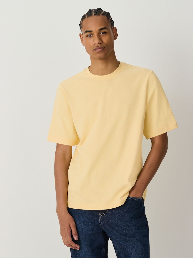 Yellow Relaxed Fit Heavyweight T-Shirt - Image 1 of 7 Yellow Relaxed Fit Heavyweight T-Shirt - Image 1 of 7