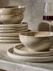 12 Piece Natural Amalia Reactive Glaze Dinner Set - Image 3 of 5