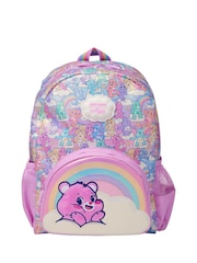 Smiggle Pink Care Bears Junior Hoodie Backpack - Image 1 of 2