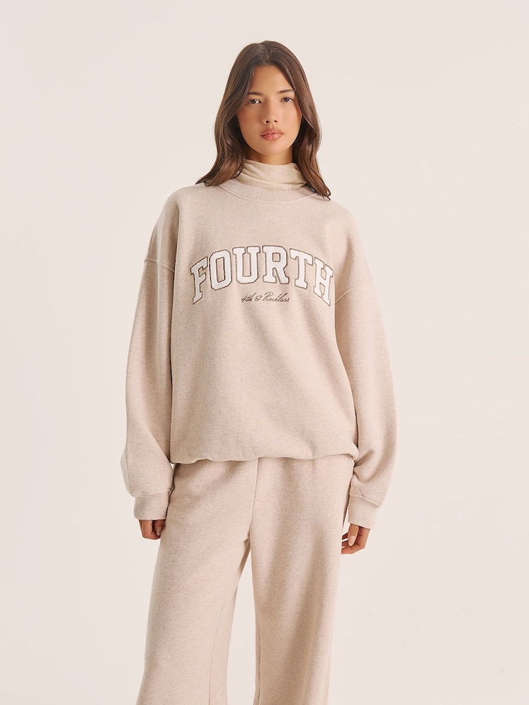 4th & Reckless Cream Evelyn Sweatshirt - Image 1 of 7 4th & Reckless Cream Evelyn Sweatshirt - Image 1 of 7