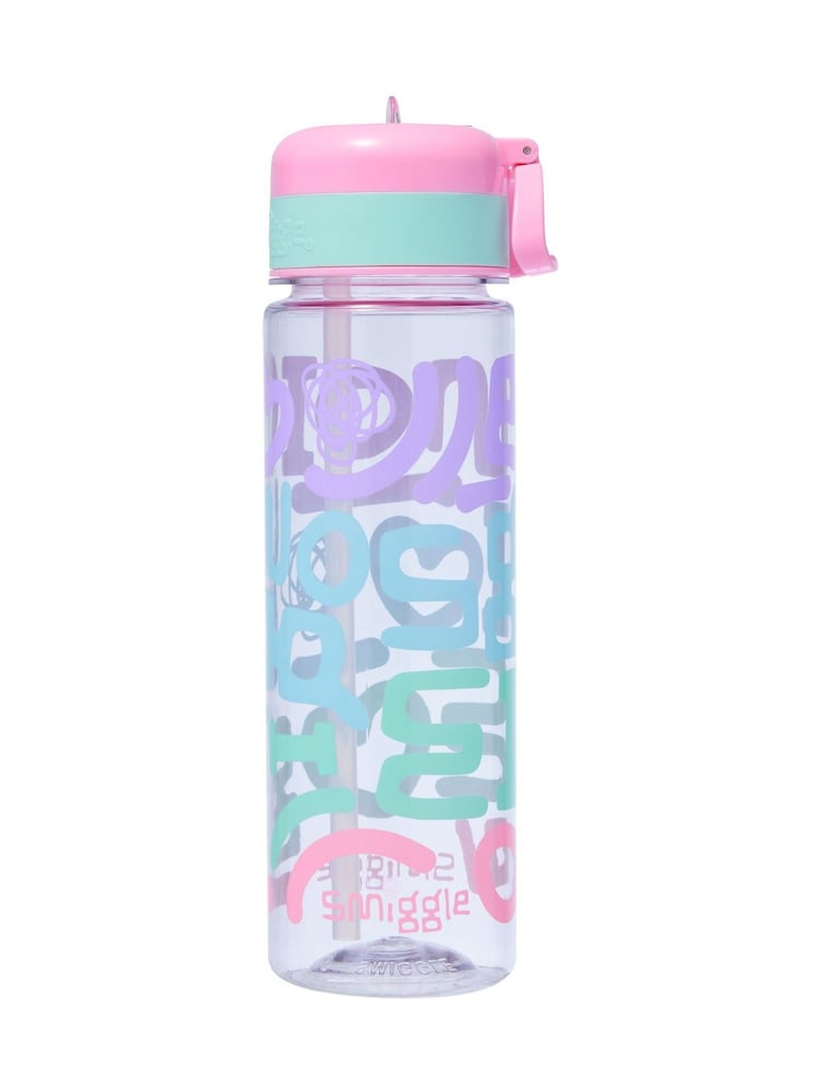 Smiggle Pink Smiggler Plastic Drink 650Ml Bottle - Image 2 of 2 Smiggle Pink Smiggler Plastic Drink 650Ml Bottle - Image 2 of 2