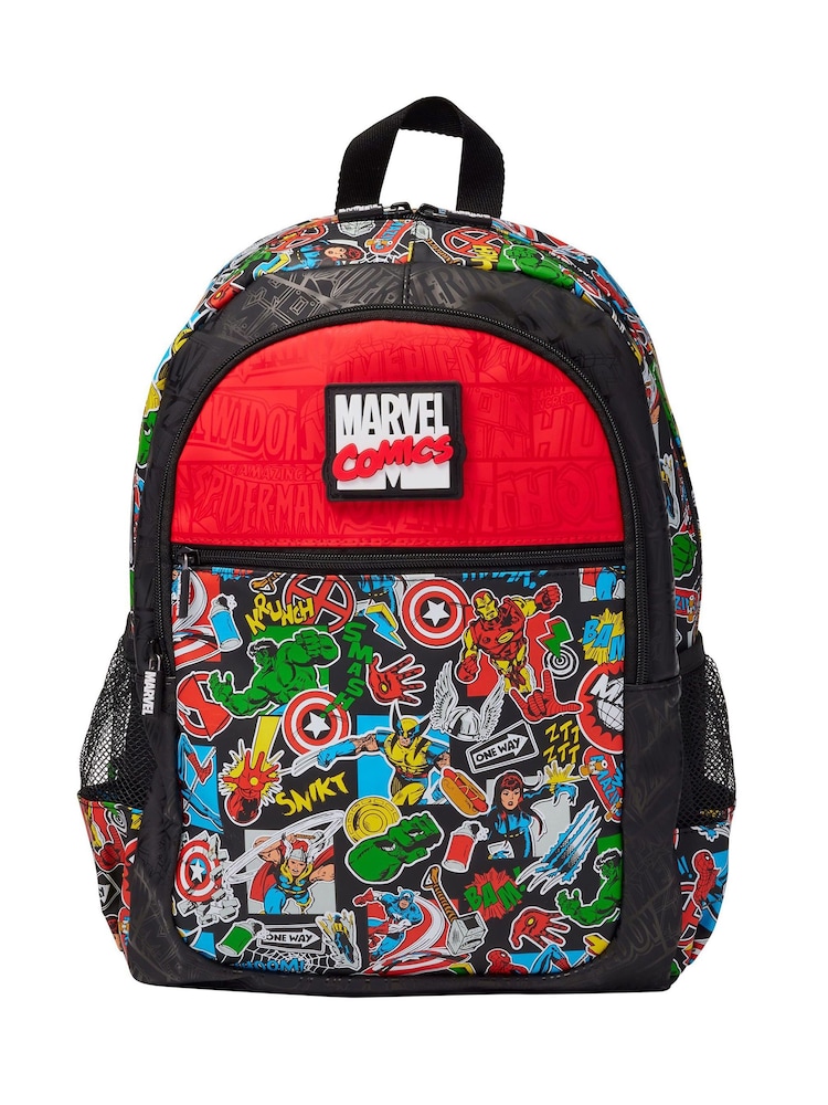 Smiggle Black Marvel Classic Backpack - Image 2 of 5 Smiggle Black Marvel Classic Backpack - Image 2 of 5