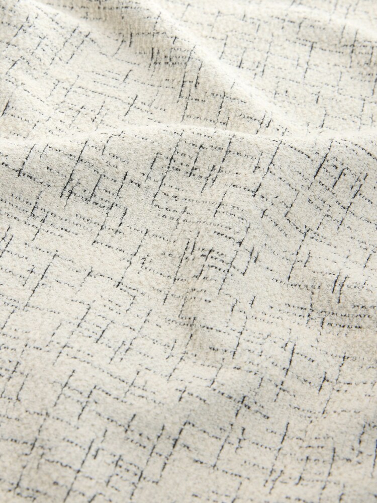 Ecru Textured Pattern Relaxed Fit T-Shirt - Image 2 of 3