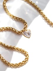 Carrie Elizabeth Gold Tone You Have My Heart Vintage Necklace - Image 2 of 4