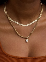 Carrie Elizabeth Gold Tone You Have My Heart Vintage Necklace - Image 4 of 4