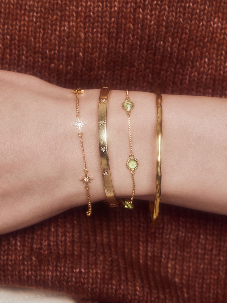 Carrie Elizabeth Gold Tone Diamond Star Bracelet - Image 4 of 4 Carrie Elizabeth Gold Tone Diamond Star Bracelet - Image 4 of 4