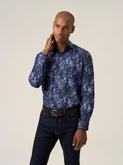 Skopes Cotton Tailored Fit Formal Stripe Oxford Design Shirt - Imagen 1 de 7