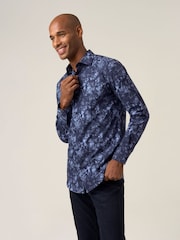 Skopes Cotton Tailored Fit Formal Stripe Oxford Design Shirt - Imagen 3 de 7