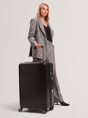 Ted Baker Black Icon Case Croc Large Suitcase - Image 7 of 7