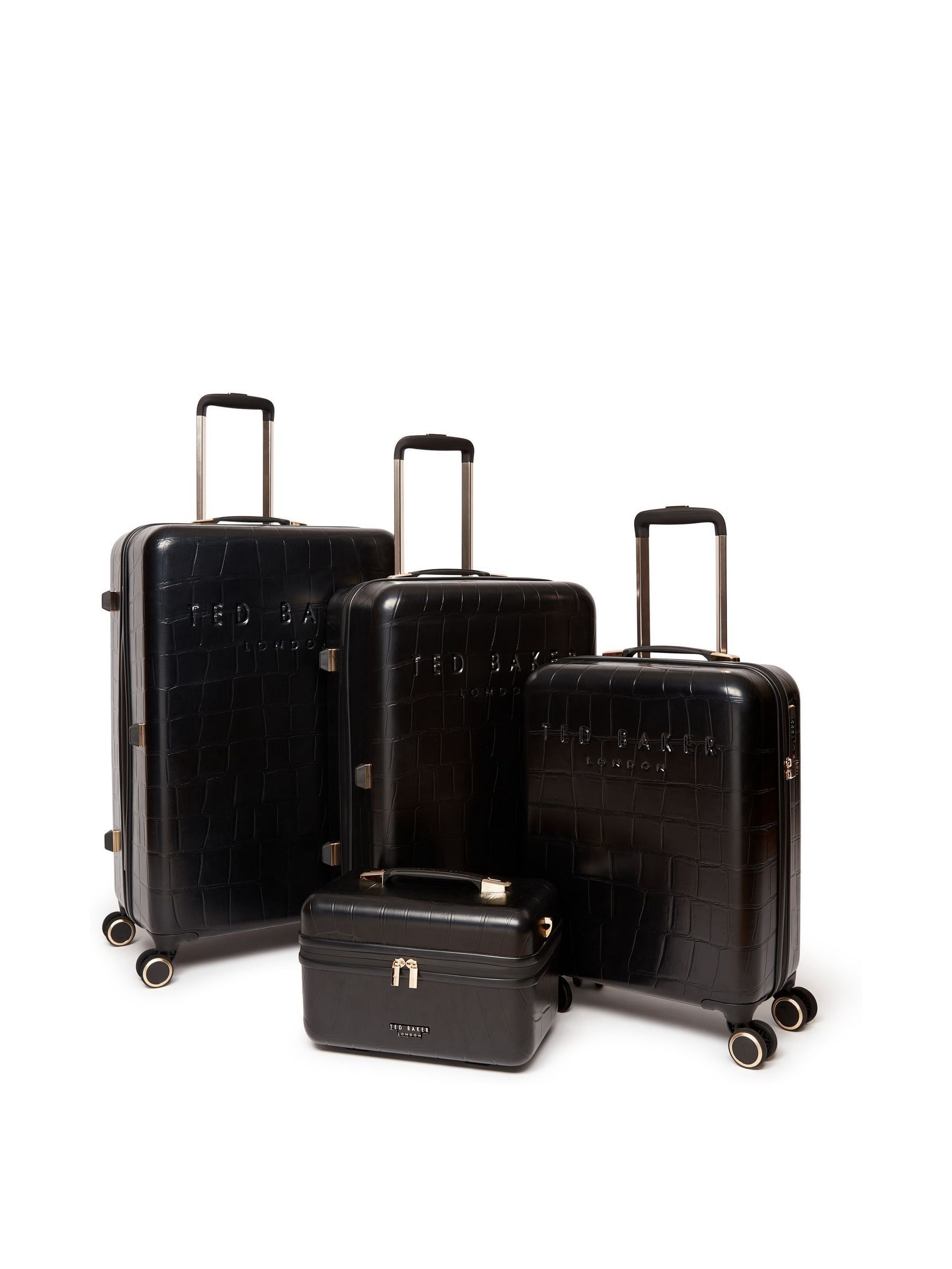 TED BAKER テッドベイカー キャリーケース ブラック レディース Next：日本 ブラック - Ted Baker アイコンケース クロコダイル