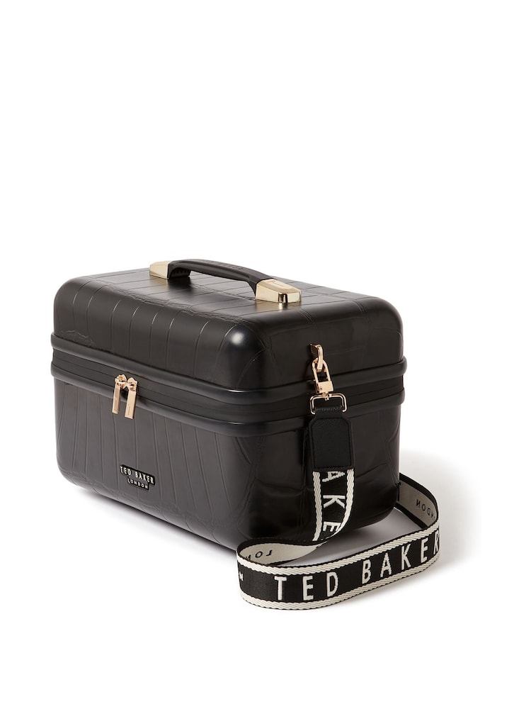黑色 - Ted Baker Icon 鳄鱼纹化妆包 - 6的图像2｝