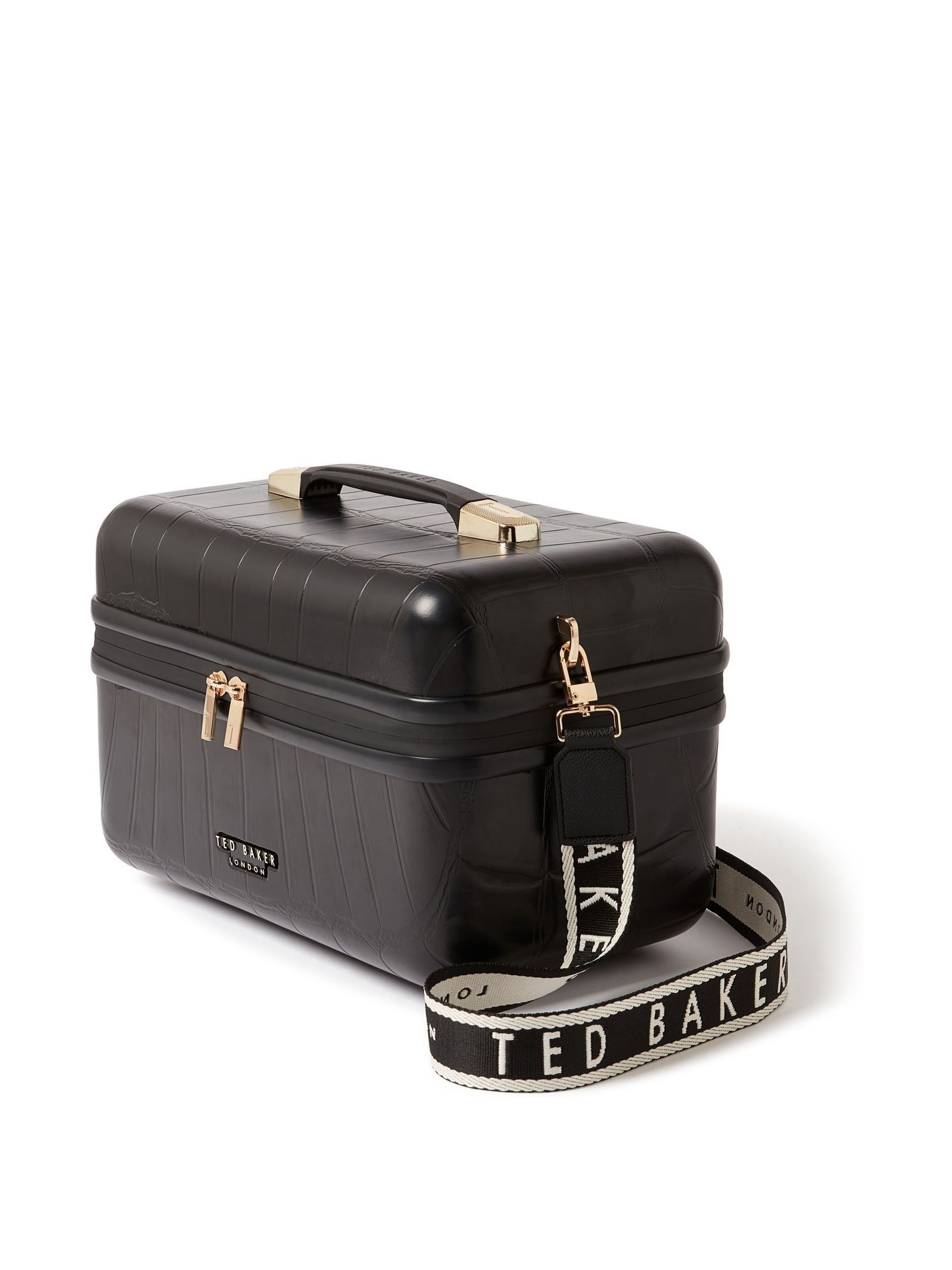 Buy Ted Baker Black Icon Croc Vanity Case from Next Canada