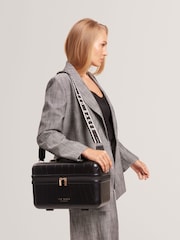 黑色 - Ted Baker Icon 鳄鱼纹化妆包 - 6的图像6｝