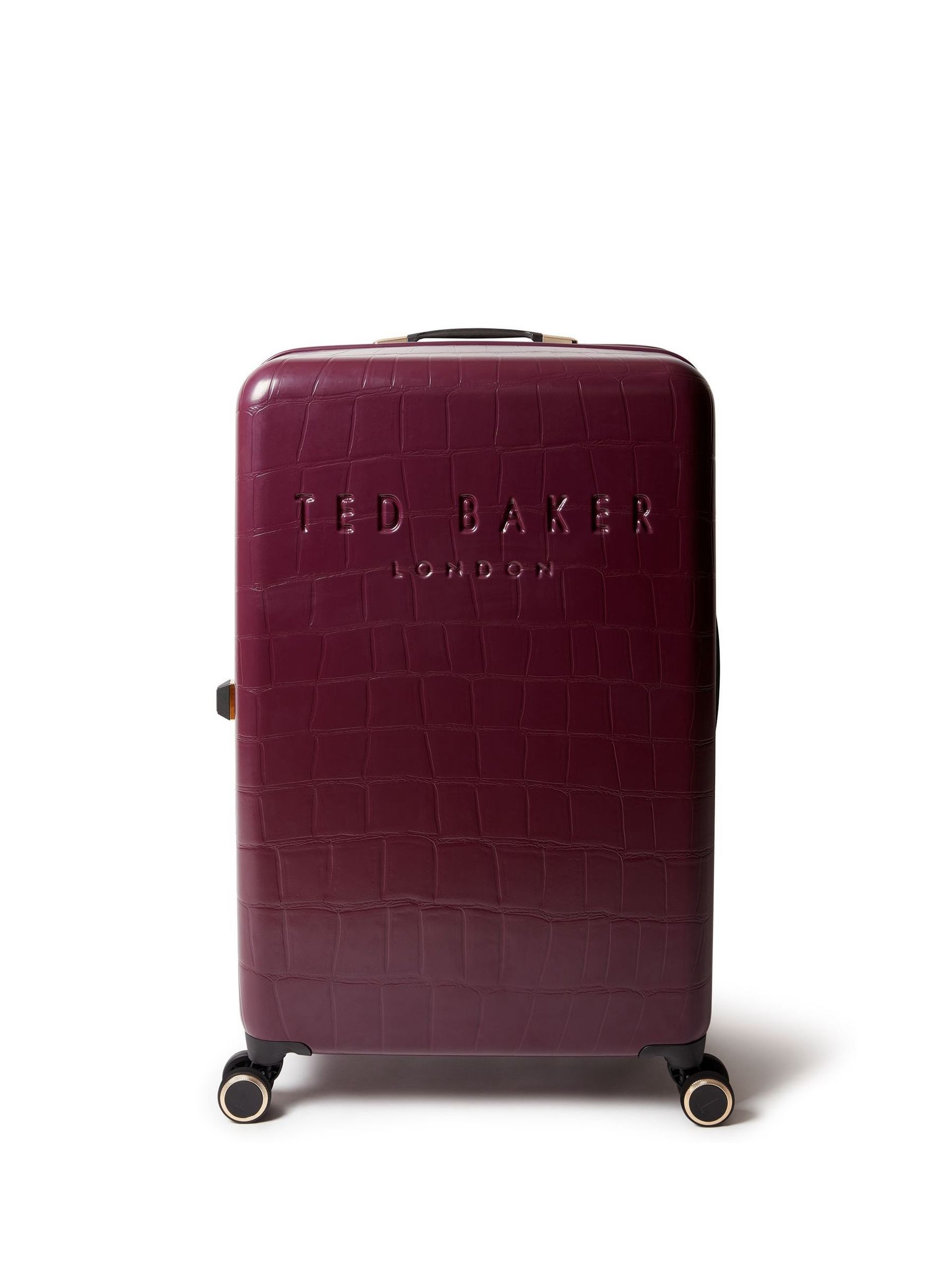 Buy Ted Baker Red Icon Case Croc Large Suitcase from Next USA
